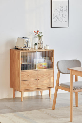 leon oak cabinet spacious storage