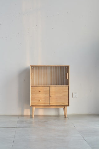 leon oak wood cabinet dining room