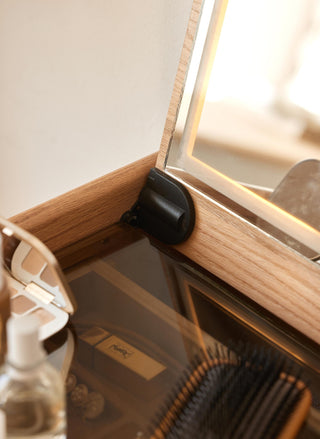 lexi dressing table and chair oak wood charm