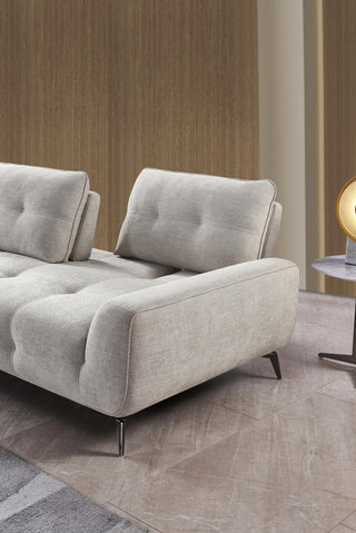 light grey fabric recliner sofa tania