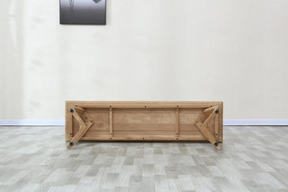 luca oak dining bench sturdy construction