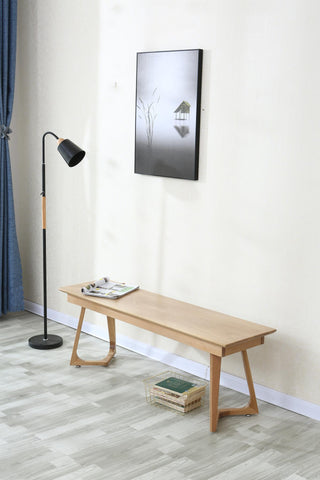 luca oak wood dining bench timeless