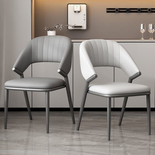 luca white and grey dining chair comfortable