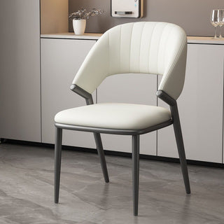 luca white dining chair