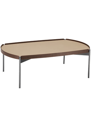lucca leather coffee table details