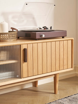 lucer elegant walnut finish tv stand