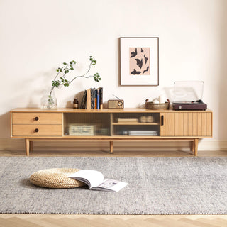 lucer tv console spacious under storage