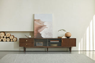 lucer walnut tv console