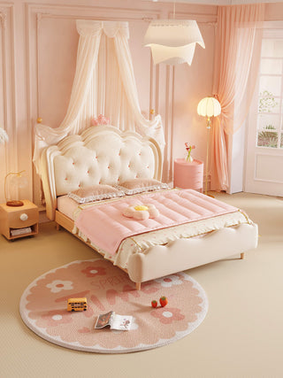 lulu dreamy cloud bed for children crown headboard