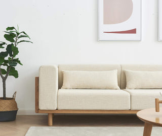 luxe 3 seater sofa with footstool