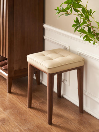 luxury black walnut monty vanity chair