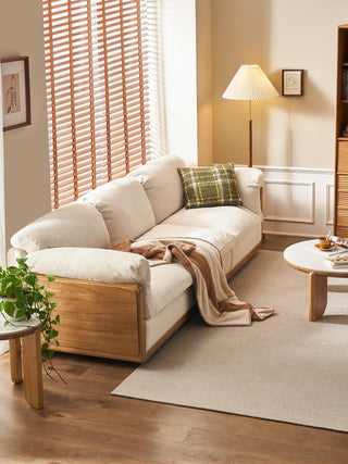 luxury fortuna sofa four seater wood frame