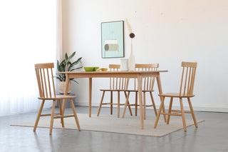 luxury oak wood dining table dante style
