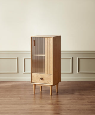 luxury palermo oak wood side cabinet