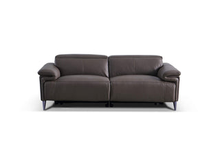 madeline recliner sofa 2 seater brown leather