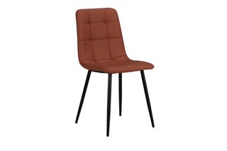 manon inexpensive maroon dining chair side view