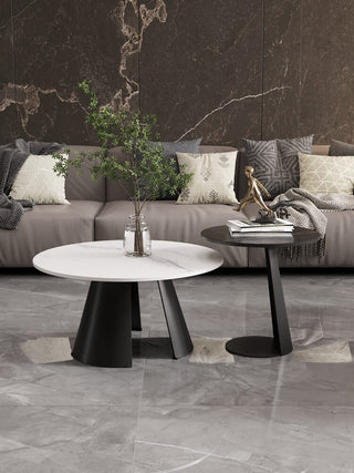 marble round coffee table tessa