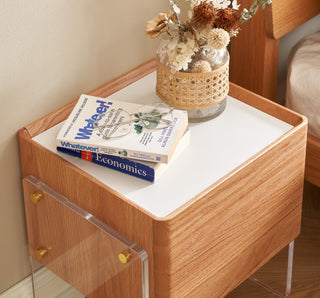 marcella oak wood modern table