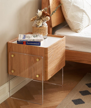 marcella table acryl glass legs