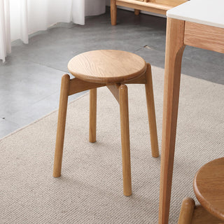 marcelo stackable stool oak wood