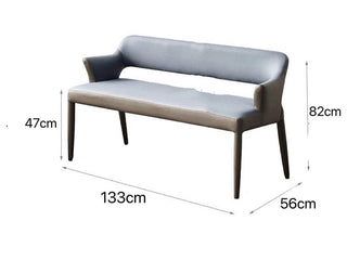 marina dining bench dimension