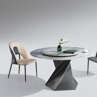 mateo round dining table sintered stone top