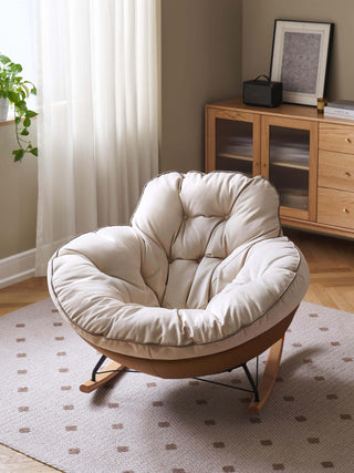 max round lounge chair elegant rocking feature