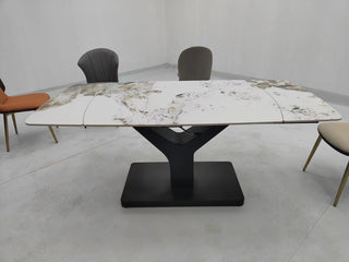 merla adjustable dining table sintered stone