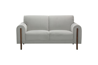 mika fabric upholstered beige sofa