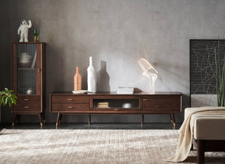 mike living room solid wood tv console