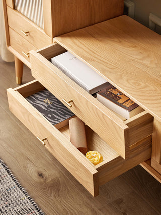 mike solid wood charming tv console