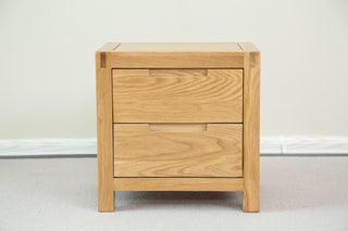 minimalist venet oak bedside