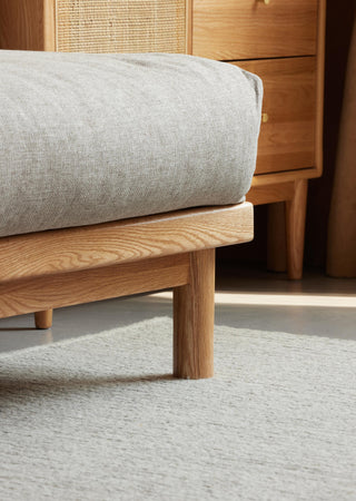 modern armless sofa anzio grey