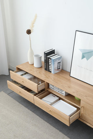 modern living angelo oak wood tv console ample space
