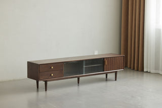 modern lucer tv stand glass doors