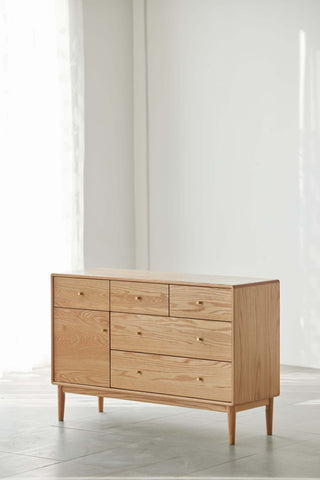 modern lugo low chest of drawers