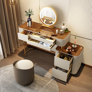 modern minimalist dressing table rounded corners