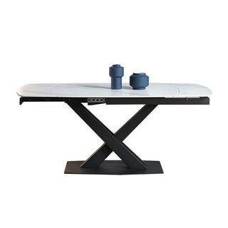 modern pura white table black frame