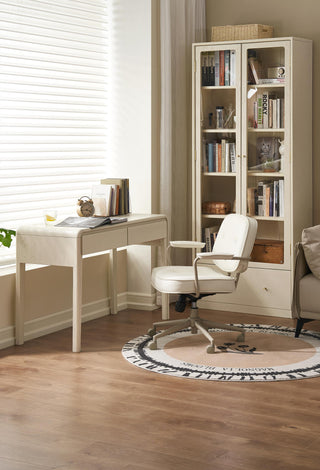 modern quinn white study desk setup