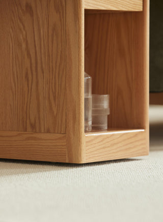 modern rivo wooden table usb integration