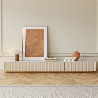 modern sintered stone tv console