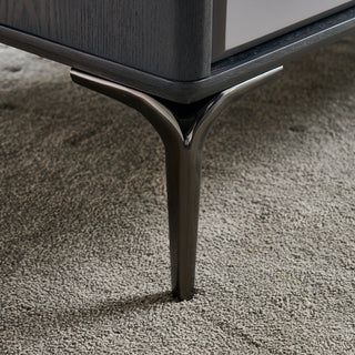 modern stellar tv console with sintered stone top