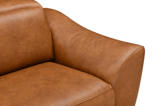 modern style abby electric recliner sofa top grain leather