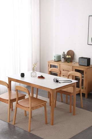 modern wood dining table bruno oak frame