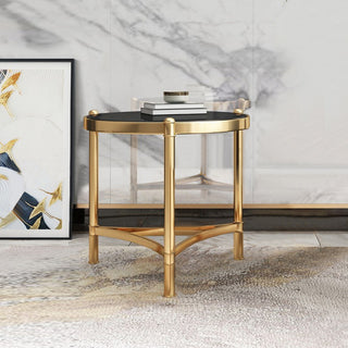 nella gold accent table leg detail