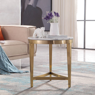 nella gold accent table room setup