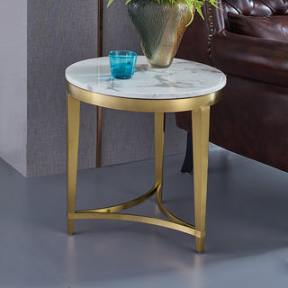 nella gold accent table white lounge detail