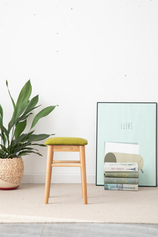 nicolas bedroom stool oak wood