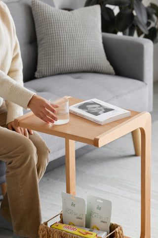 nido side table versatile wheels