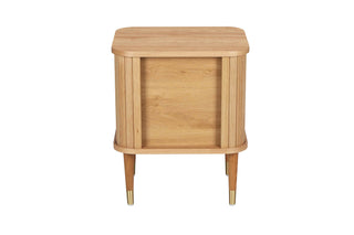 noel wood side table back view